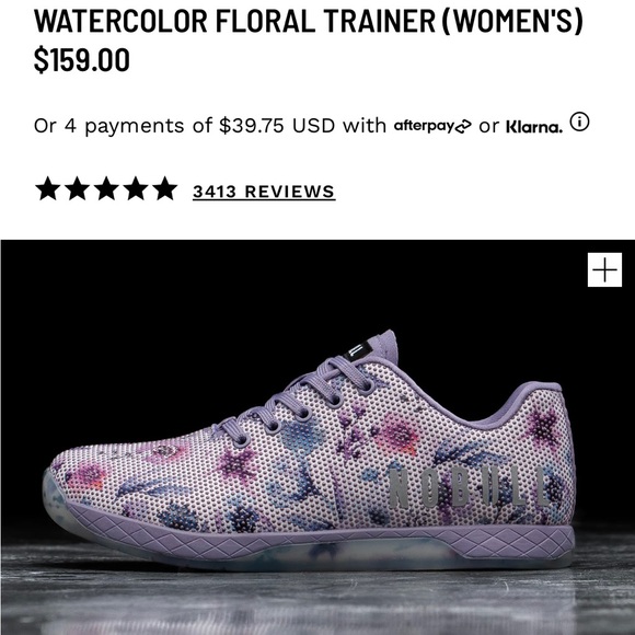 No Bull Watercolor Floral Trainer - Picture 5 of 5